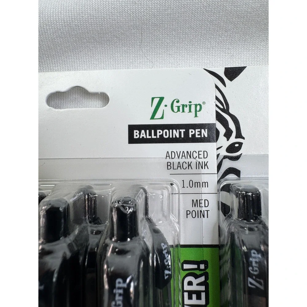 Zebra Z-Grip Retractable Ballpoint Pens Black Ink Medium 1.0mm 35 Count Bulk Lot